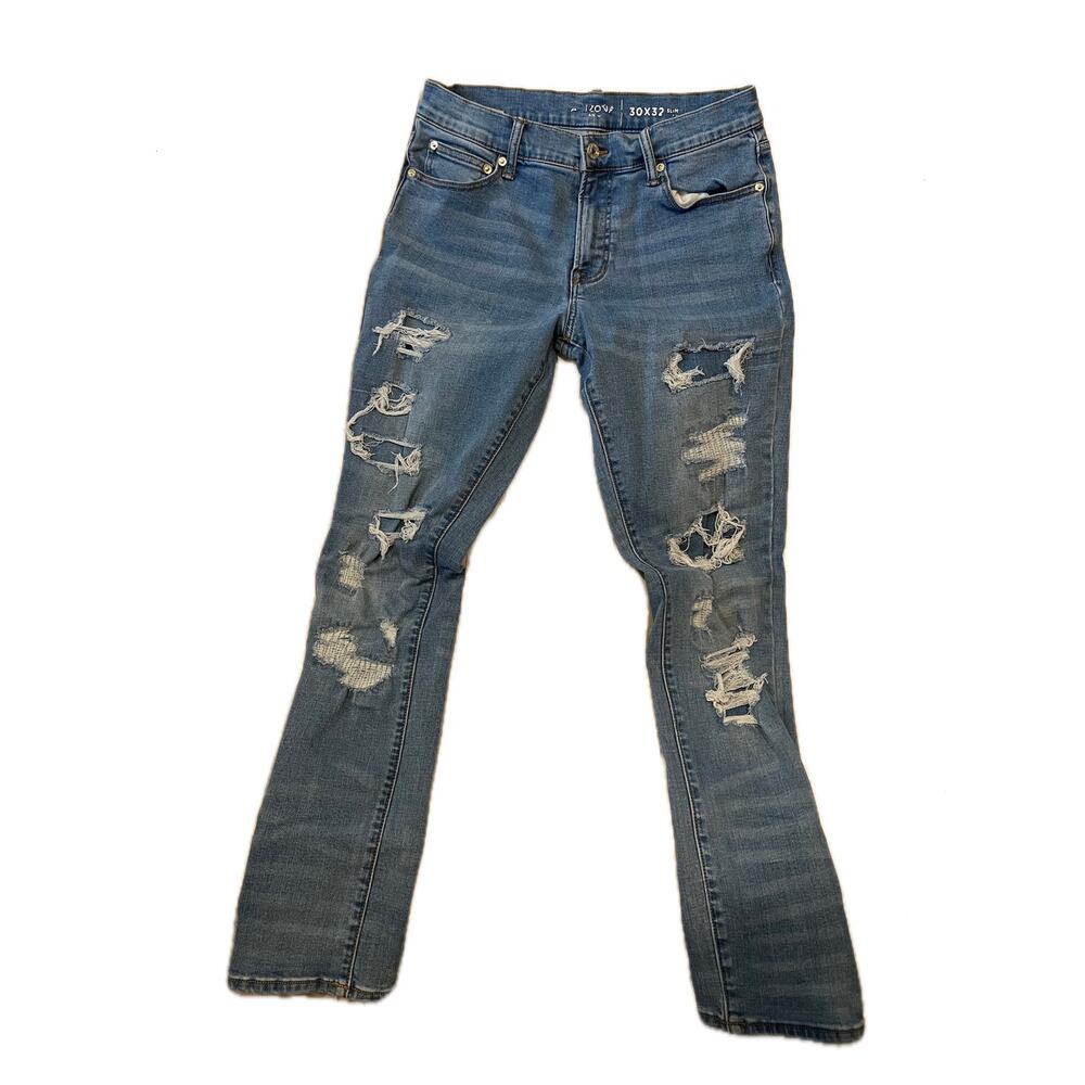 Arizona Jean Co Slim Flex Denim Jeans Mens 30x32